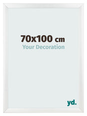 Cadre Photo 70x100cm Blanc Vintage MDF Pisa De Face Mesure | Yourdecoration.fr