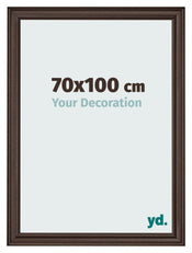 Cadre Photo 70x100cm Chene Fonce MDF Lazio De Face Mesure | Yourdecoration.fr