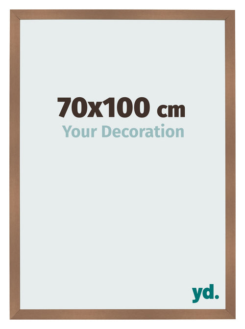 Cadre Photo 70x100cm Cuivre Décor MDF Bologna De Face Mesure | Yourdecoration.fr