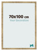 Cadre Photo 70x100cm Or Antique MDF Bologna De Face Mesure | Yourdecoration.fr