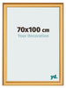 Cadre Photo 70x100cm Or Mat MDF Lazio De Face Mesure | Yourdecoration.fr