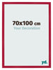 Cadre Photo 70x100cm Rouge MDF Bologna De Face Mesure | Yourdecoration.fr