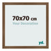 Cadre Photo 70x70 cm Chene Rustique MDF Bologna De Face Mesure | Yourdecoration.fr