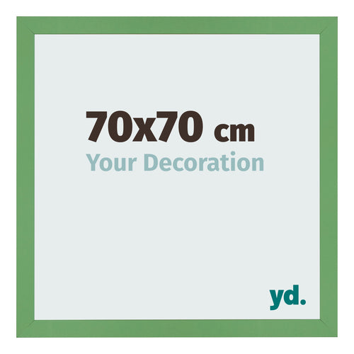Cadre Photo 70x70 cm Vert MDF Bologna De Face Mesure | Yourdecoration.fr