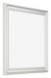 Cadre Photo 70x70cm Blanc Patine MDF Lazio De Face Oblique | Yourdecoration.fr