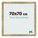 Cadre Photo 70x70cm Or Antique MDF Bologna De Face Mesure | Yourdecoration.fr