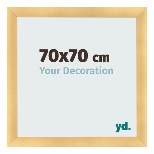 Cadre Photo 70x70cm Or Vintage MDF Pisa De Face Mesure | Yourdecoration.fr