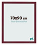 Cadre Photo 70x90 cm Vin Rouge Patine MDF Bologna De Face Mesure | Yourdecoration.fr