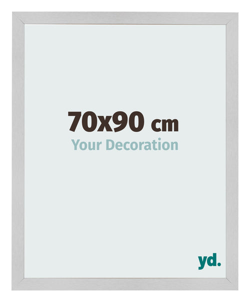 Cadre Photo 70x90cm Acier Inoxydable MDF Bologna De Face Mesure | Yourdecoration.fr