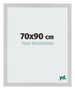 Cadre Photo 70x90cm Acier Inoxydable MDF Bologna De Face Mesure | Yourdecoration.fr