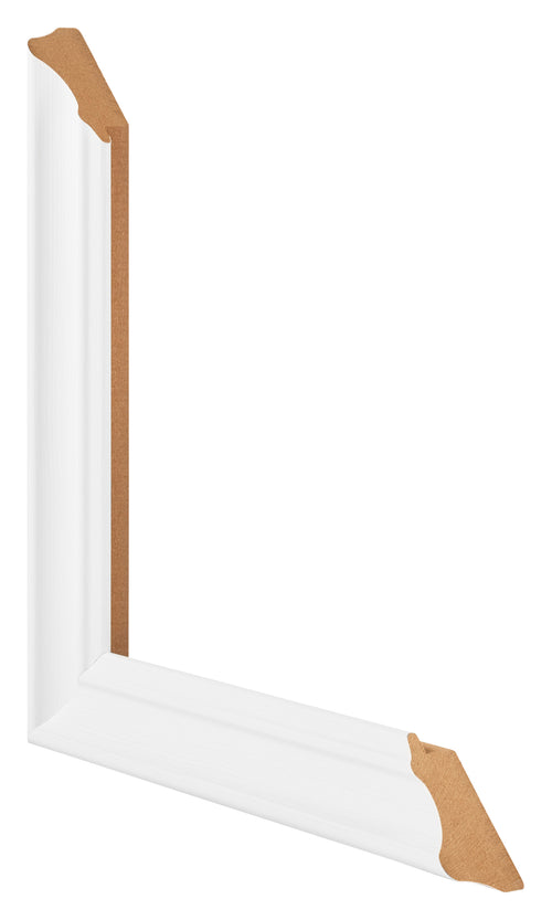 Cadre Photo 70x90cm Blanc Patine MDF Lazio Detail Intersection | Yourdecoration.fr