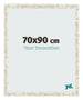 Cadre Photo 70x90cm Blanc Vintage MDF Bologna De Face Mesure | Yourdecoration.fr