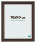 Cadre Photo 70x90cm Chene Fonce MDF Lazio De Face Mesure | Yourdecoration.fr