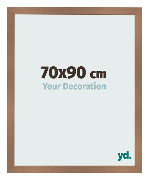 Cadre Photo 70x90cm Cuivre Décor MDF Bologna De Face Mesure | Yourdecoration.fr