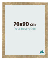 Cadre Photo 70x90cm Or Antique MDF Bologna De Face Mesure | Yourdecoration.fr