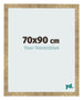 Cadre Photo 70x90cm Or Antique MDF Bologna De Face Mesure | Yourdecoration.fr