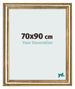 Cadre Photo 70x90cm Or Antique MDF Lazio De Face Mesure | Yourdecoration.fr