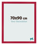 Cadre Photo 70x90cm Rouge MDF Bologna De Face Mesure | Yourdecoration.fr