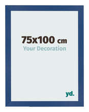Cadre Photo 75x100 cm Bleu Fonce MDF Bologna De Face Mesure | Yourdecoration.fr