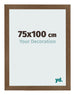 Cadre Photo 75x100 cm Chene Rustique MDF Bologna De Face Mesure | Yourdecoration.fr
