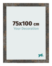 Cadre Photo 75x100 cm Metal Oxyde MDF Bologna De Face Mesure | Yourdecoration.fr