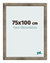 Cadre Photo 75x100 cm Metal Vintage MDF Bologna De Face Mesure | Yourdecoration.fr