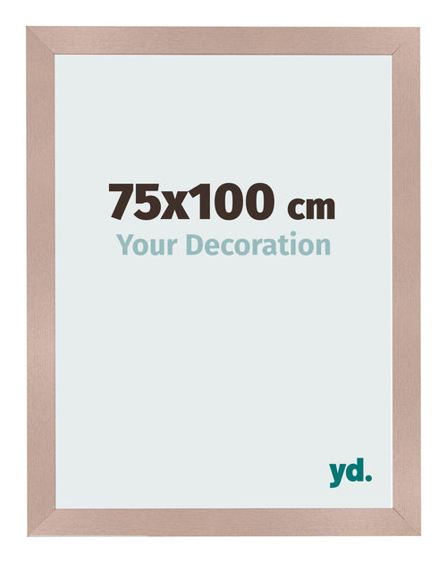 Cadre Photo 75x100 cm Rose Ancien MDF Bologna De Face Mesure | Yourdecoration.fr