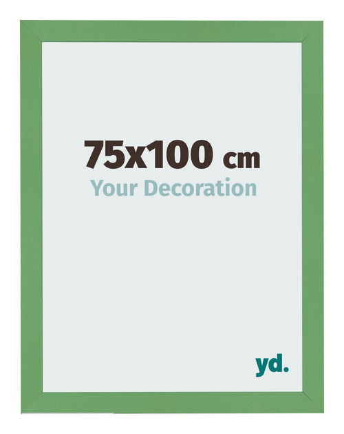Cadre Photo 75x100 cm Vert MDF Bologna De Face Mesure | Yourdecoration.fr