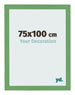Cadre Photo 75x100 cm Vert MDF Bologna De Face Mesure | Yourdecoration.fr