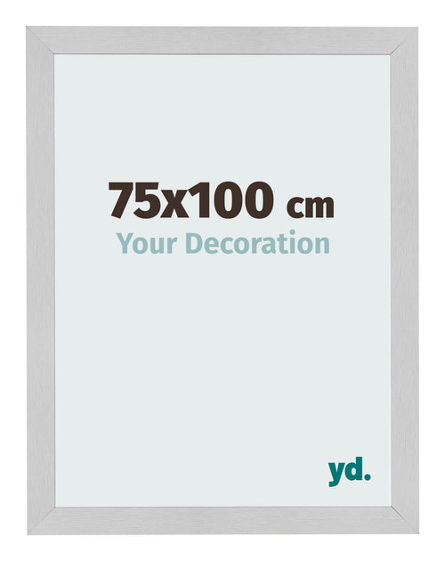 Cadre Photo 75x100cm Acier Inoxydable MDF Bologna De Face Mesure | Yourdecoration.fr