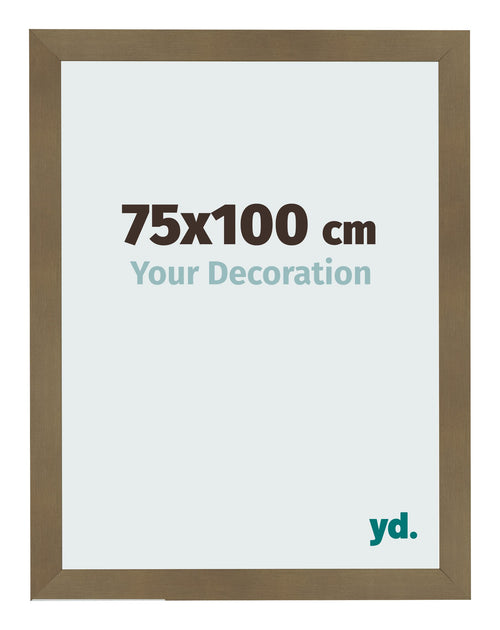Cadre Photo 75x100cm Bronze Décor MDF Bologna De Face Mesure | Yourdecoration.fr
