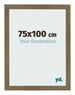 Cadre Photo 75x100cm Bronze Décor MDF Bologna De Face Mesure | Yourdecoration.fr