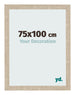 Cadre Photo 75x100cm Chêne Sonoma MDF Bologna De Face Mesure | Yourdecoration.fr