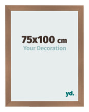 Cadre Photo 75x100cm Cuivre Décor MDF Bologna De Face Mesure | Yourdecoration.fr