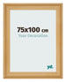 Cadre Photo 75x100cm De Pin Grain de Bois MDF Lazio De Face Mesure | Yourdecoration.fr