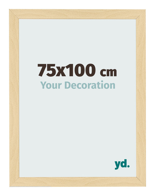Cadre Photo 75x100cm Hêtre Décor MDF Bologna De Face Mesure | Yourdecoration.fr