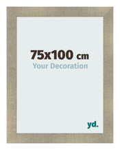 Cadre Photo 75x100cm Or Vintage MDF Pisa De Face Mesure | Yourdecoration.fr