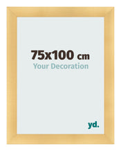 Cadre Photo 75x100cm Or Vintage MDF Pisa De Face Mesure | Yourdecoration.fr