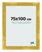 Cadre Photo 75x100cm Or Vintage MDF Pisa De Face Mesure | Yourdecoration.fr