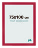 Cadre Photo 75x100cm Rouge MDF Bologna De Face Mesure | Yourdecoration.fr