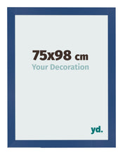 Cadre Photo 75x98 cm Bleu Fonce MDF Bologna De Face Mesure | Yourdecoration.fr