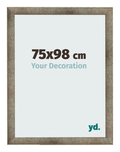 Cadre Photo 75x98 cm Metal Vintage MDF Bologna De Face Mesure | Yourdecoration.fr