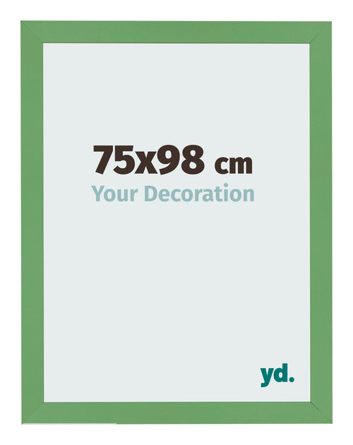 Cadre Photo 75x98 cm Vert MDF Bologna De Face Mesure | Yourdecoration.fr