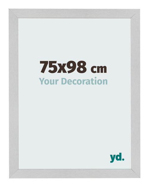Cadre Photo 75x98cm Acier Inoxydable MDF Bologna De Face Mesure | Yourdecoration.fr