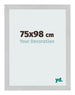 Cadre Photo 75x98cm Acier Inoxydable MDF Bologna De Face Mesure | Yourdecoration.fr