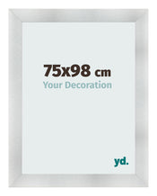 Cadre Photo 75x98cm Aluminium Brosse MDF Pisa De Face Mesure | Yourdecoration.fr