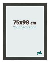 Cadre Photo 75x98cm Anthracite MDF Bologna De Face Mesure | Yourdecoration.fr