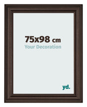 Cadre Photo 75x98cm Chene Fonce MDF Lazio De Face Mesure | Yourdecoration.fr