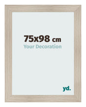 Cadre Photo 75x98cm Chene Rustique MDF Pisa De Face Mesure | Yourdecoration.fr