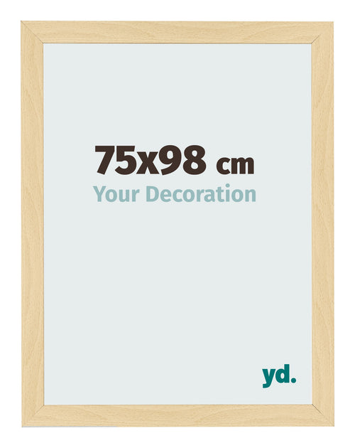 Cadre Photo 75x98cm Hêtre Décor MDF Bologna De Face Mesure | Yourdecoration.fr